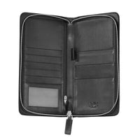 Large Zippered Wallet & Passport Holder - Avallone Luxury - Dealsie.com