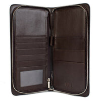Large Zippered Wallet & Passport Holder - Avallone Luxury - Dealsie.com