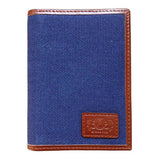 Front Pocket Wallet With RFID Protection - Avallone Canvas & Leather - Dealsie.com