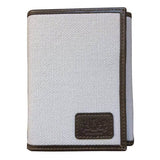 Tri-Fold Wallet With RFID Protection - Avallone Canvas & Leather - Dealsie.com