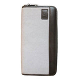 Large Zippered Travel Wallet With RFID Protection - Avallone Canvas & Leather - Dealsie.com