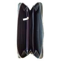 Large Zippered Travel Wallet With RFID Protection - Avallone Canvas & Leather - Dealsie.com