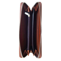 Large Zippered Travel Wallet With RFID Protection - Avallone Canvas & Leather - Dealsie.com