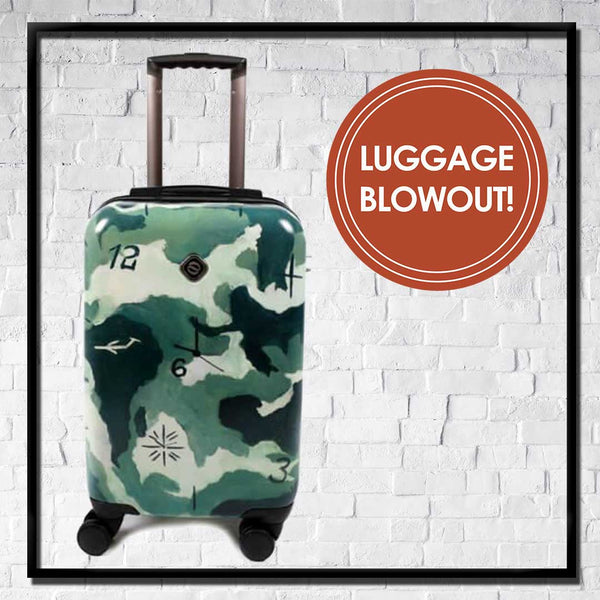 Hard Sided Carry On Spinner Luggage - Choose Your Cover Design - Dealsie.com