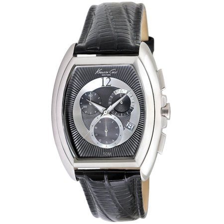 Kenneth Cole KC1880 New York Classic Barrel Case Chrono Men's Watch - Dealsie.com