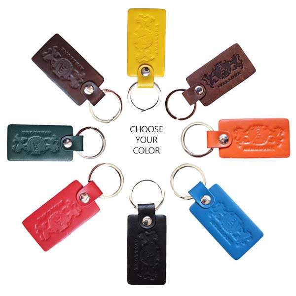 Keychain - Choose Your Color - Avallone Italian Napa Leather - Dealsie.com